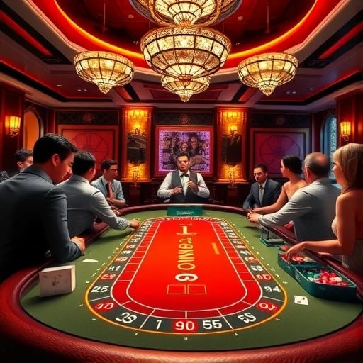 Interaksi pemain dengan dealer kasino live dalam suasana digital modern